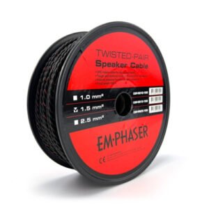 Emphaser ESP-RS15 – 2×1.5 mm² OFC Car Speaker Wire (Premium Twisted Speaker Cable)
